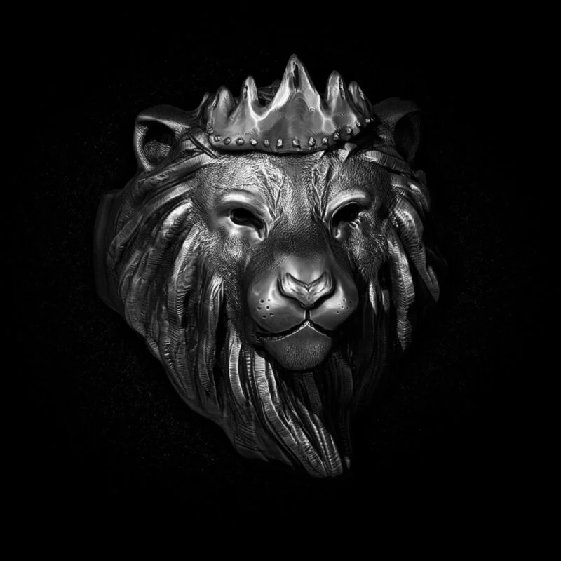 Anel Leão - Lion King (Prata)