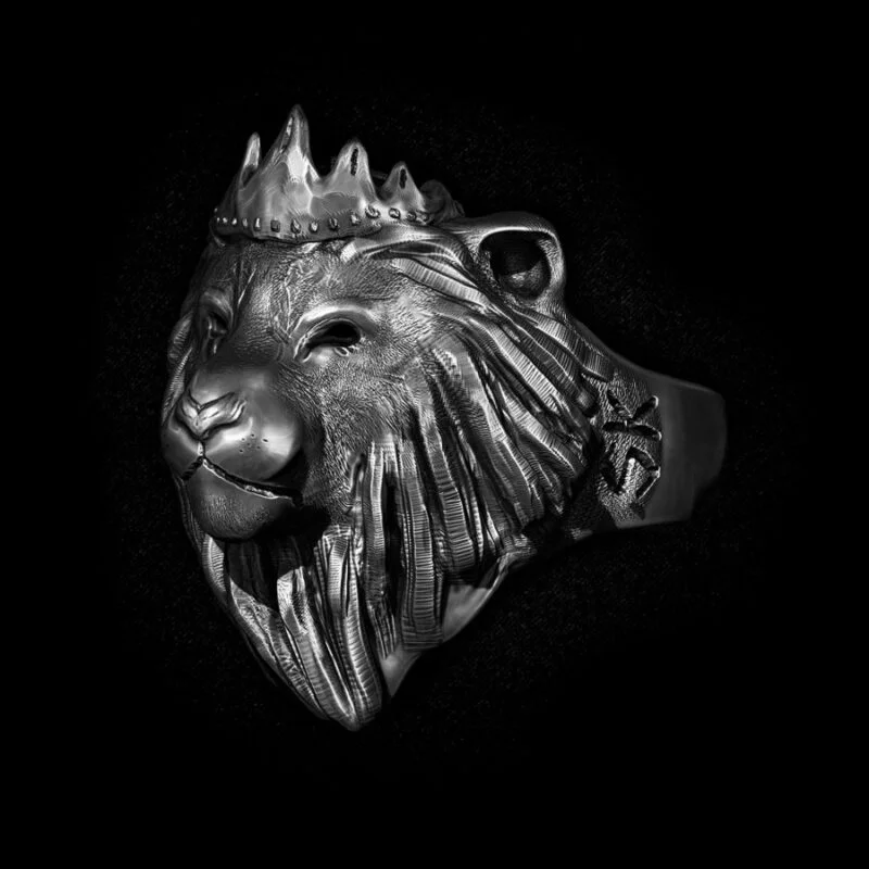 Anel Leão - Lion King (Prata)
