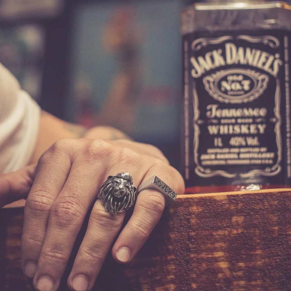 Anel Leão - Lion King (Prata)