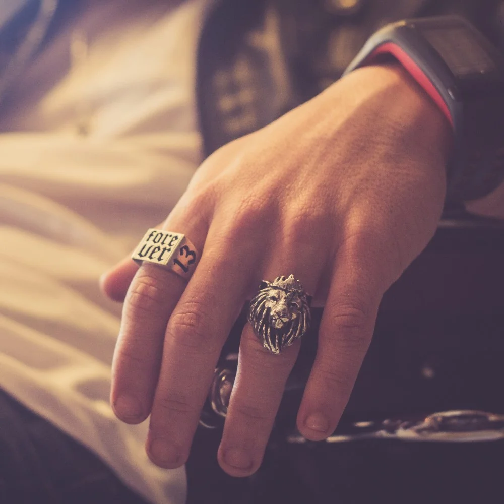 Anel Leão - Lion King (Prata)