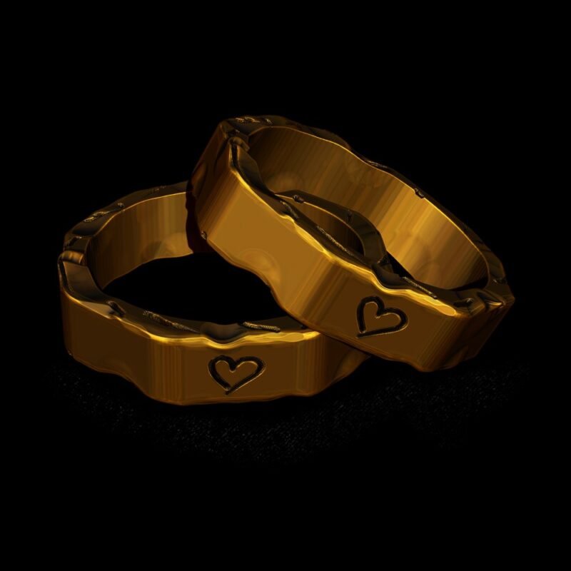Par de Alianças Personalizadas - Custom (Ouro)