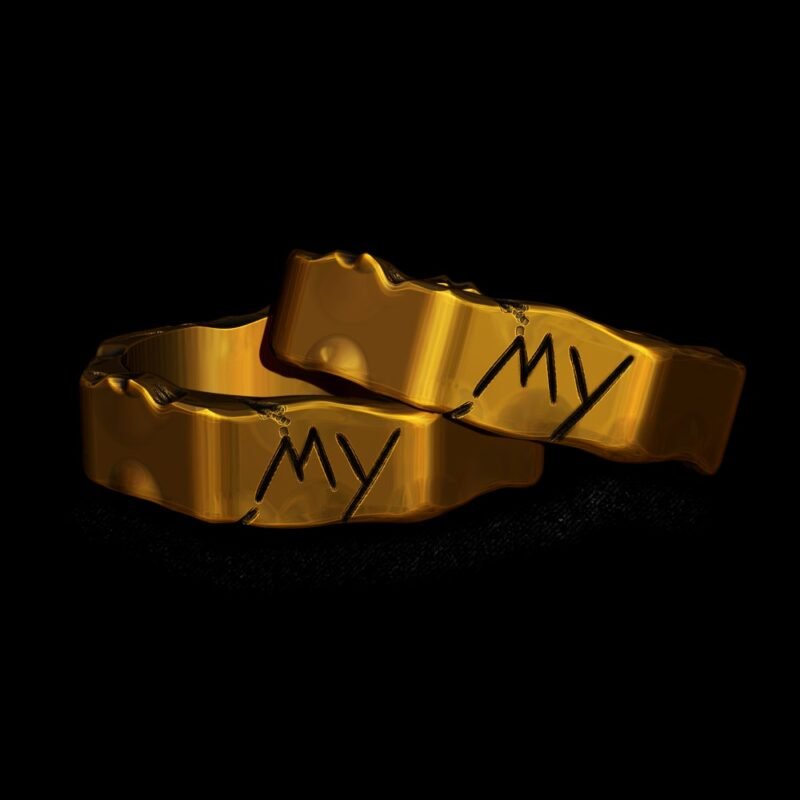 Par de Alianças Personalizadas - Custom (Ouro)