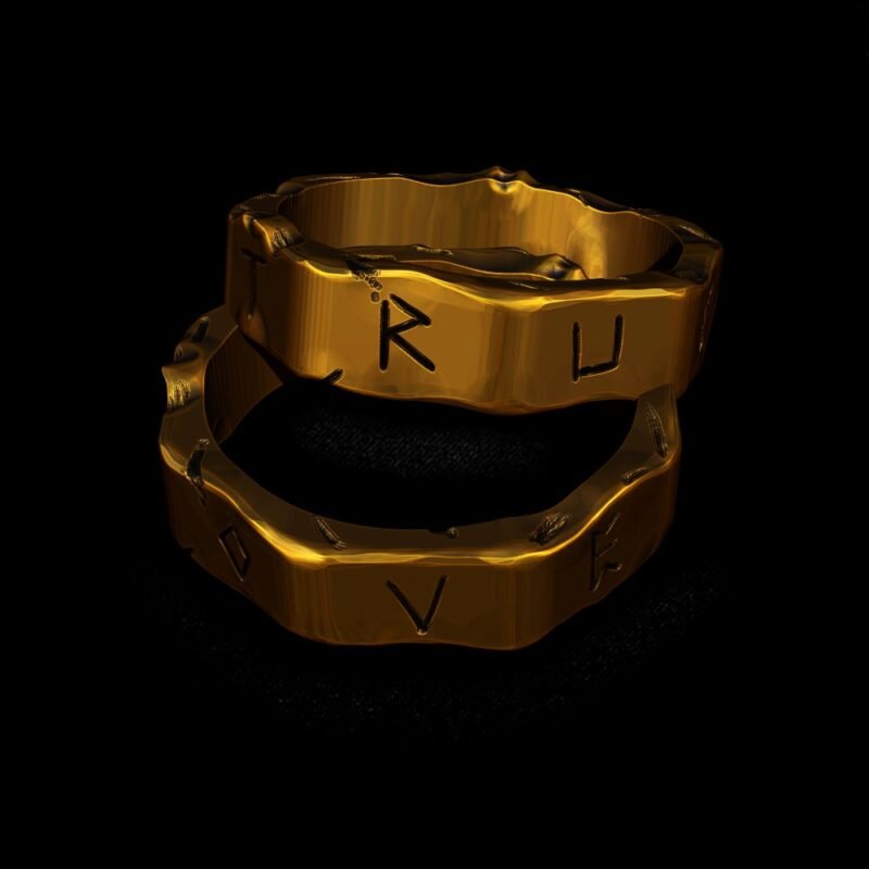 Par de Alianças Personalizadas - Custom (Ouro)