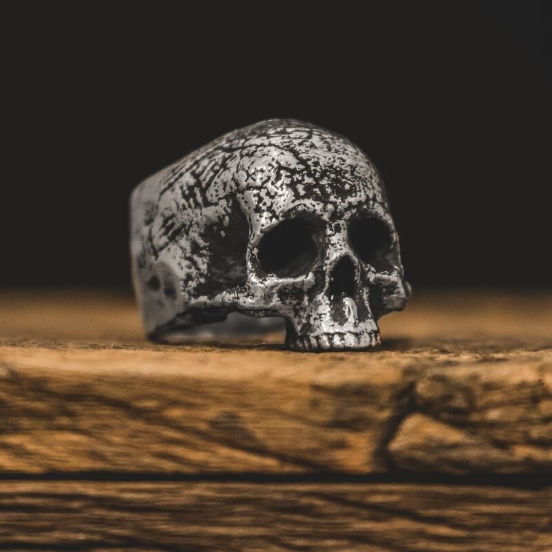 Anel de Caveira - Hard Skull (Prata)