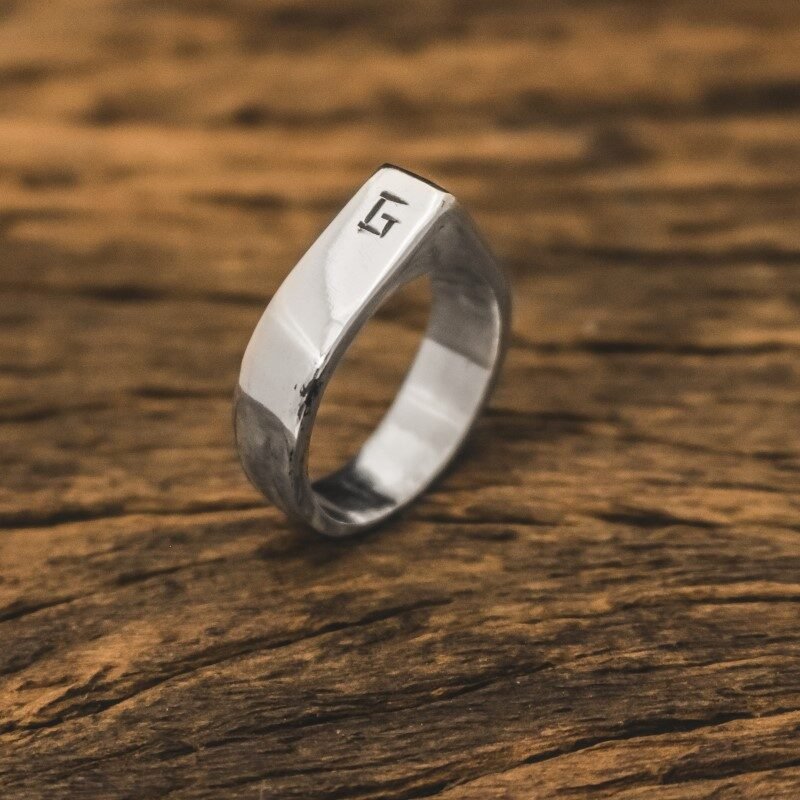 Par de Alianças Personalizadas - Custom II (Prata)