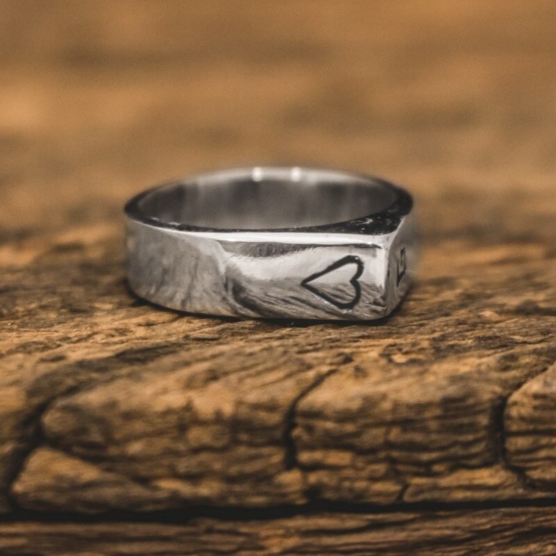 Par de Alianças Personalizadas - Custom II (Prata)