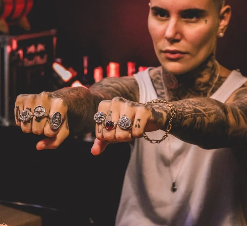 Anel Viking Vegvisir (Prata)