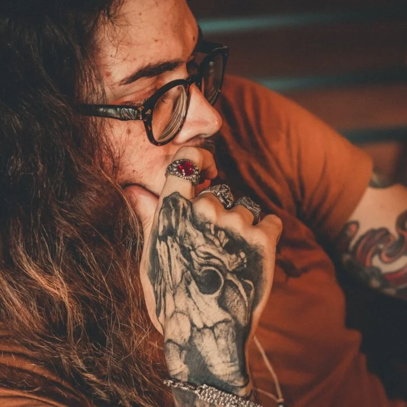 Anel de Caveira - Bloody Skull (Prata)
