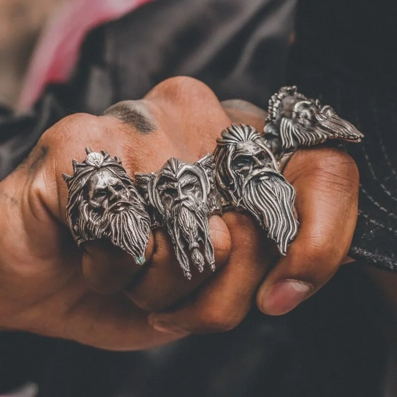 Anel Viking Odin (Prata)