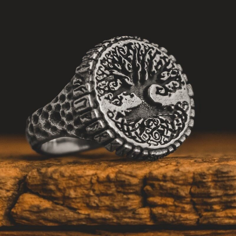 Anel Viking Yggdrasil (Prata)