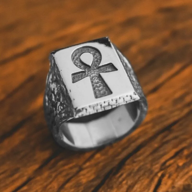Anel Ankh (Prata)