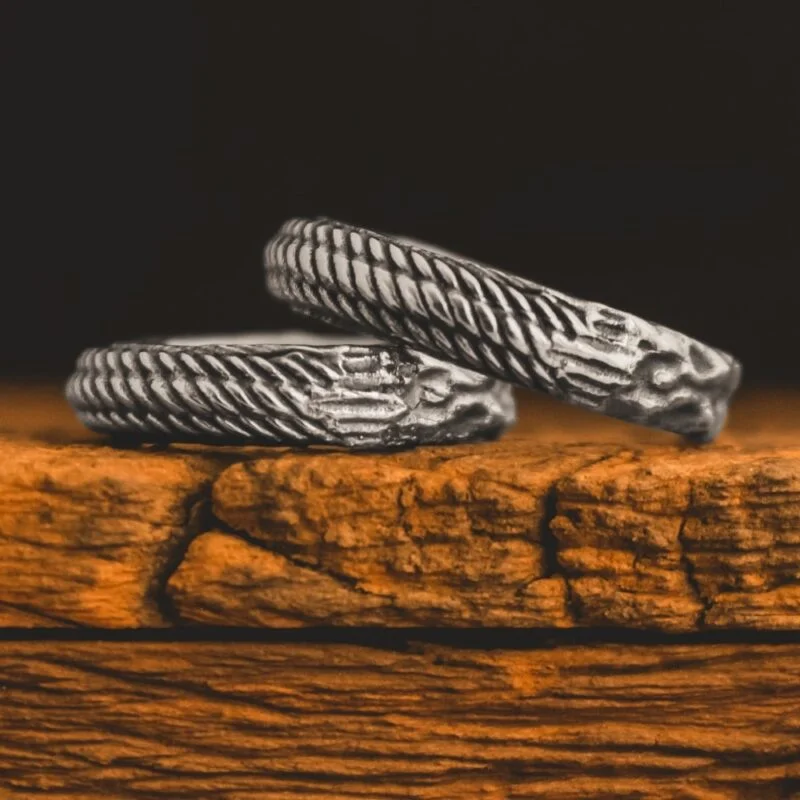 Aliança de Corda - Rope (Prata)