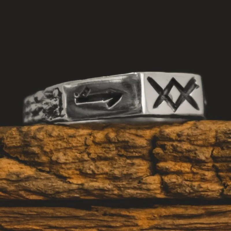 Anel Runas Vikings (Prata)