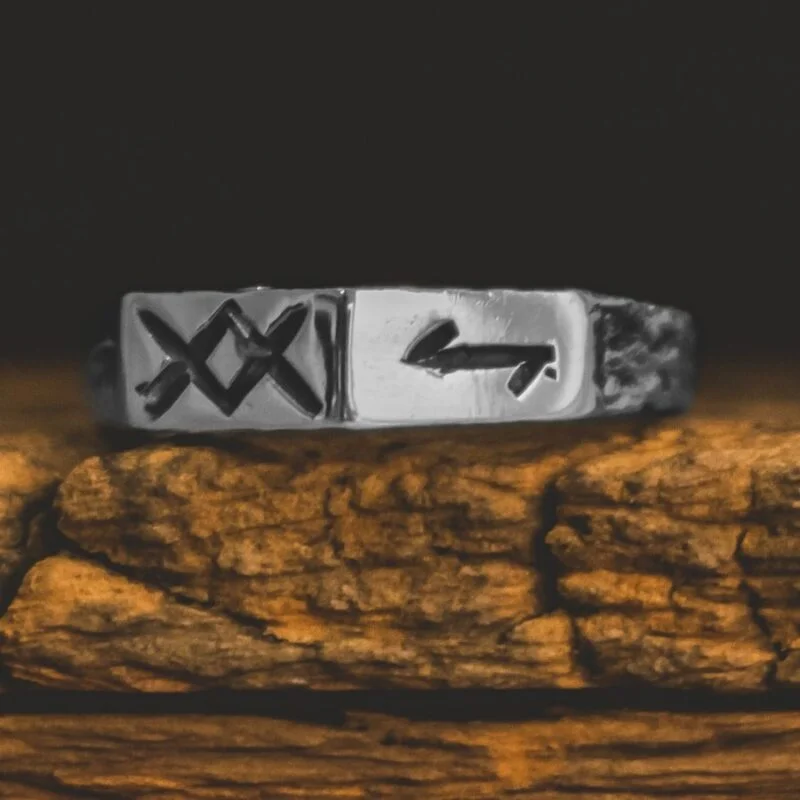 Anel Runas Vikings (Prata)