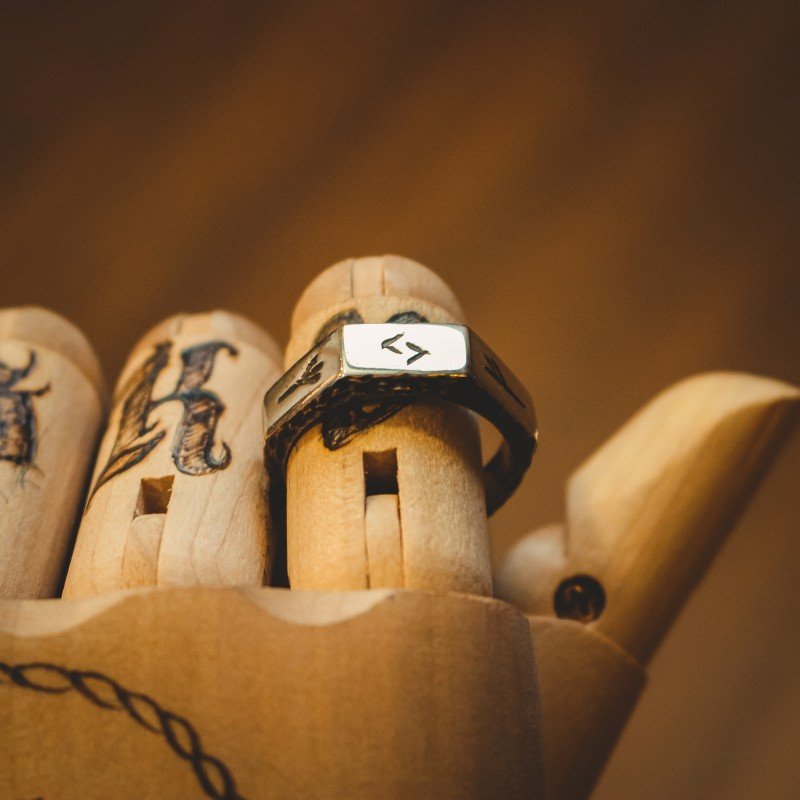 Anel Runas Vikings (Prata)