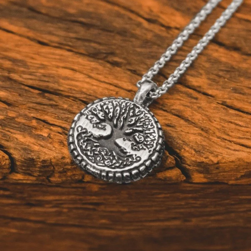 Pingente Viking Yggdrasil (Prata)