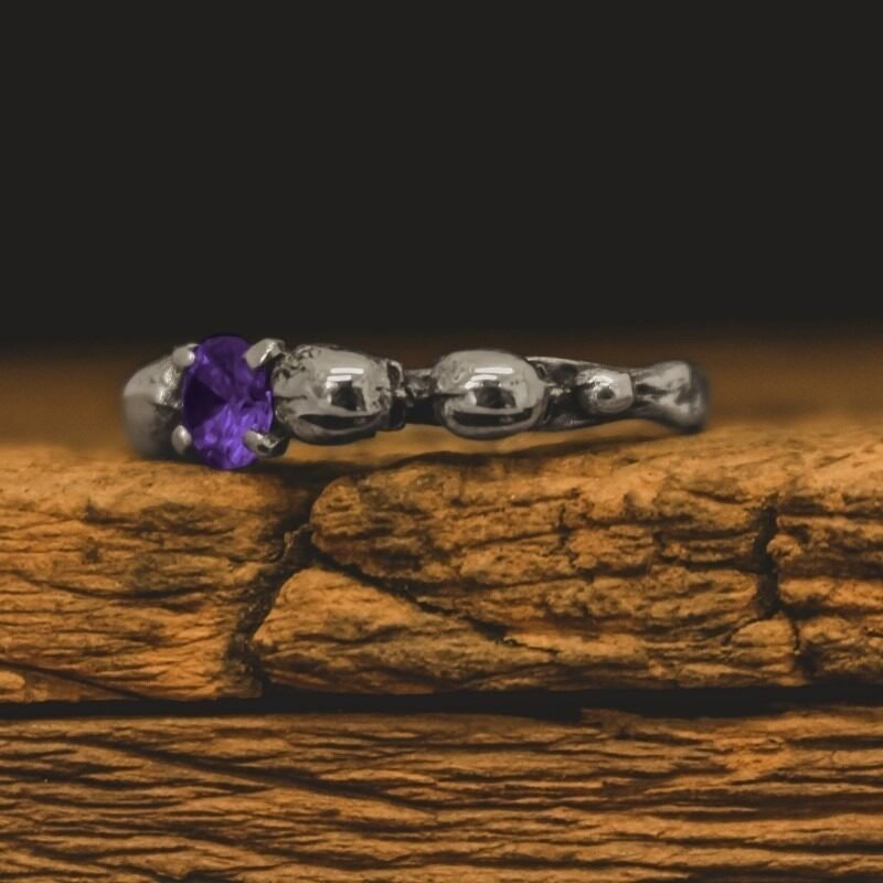 Solitário de Caveira - Skull (Prata)