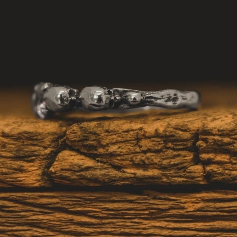 Solitário de Caveira - Skull (Prata)