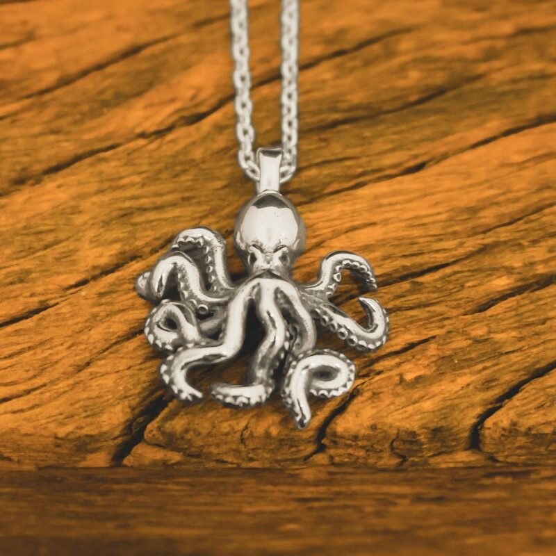 Pingente Kraken (Prata)