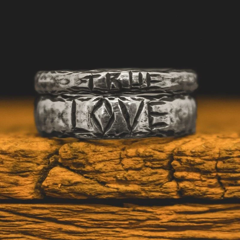 Par de Alianças Personalizadas - Lys (Prata)