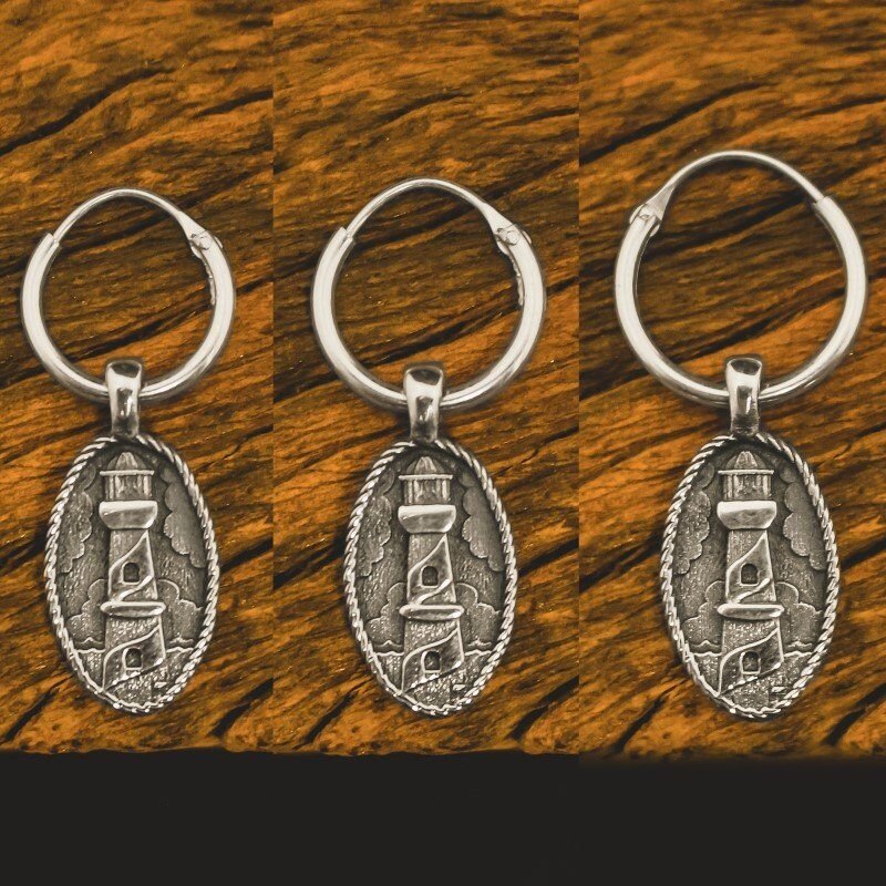Brinco Argola Farol (Prata)