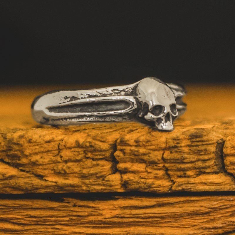 Anel de Caveira - Skull Bone (Prata)