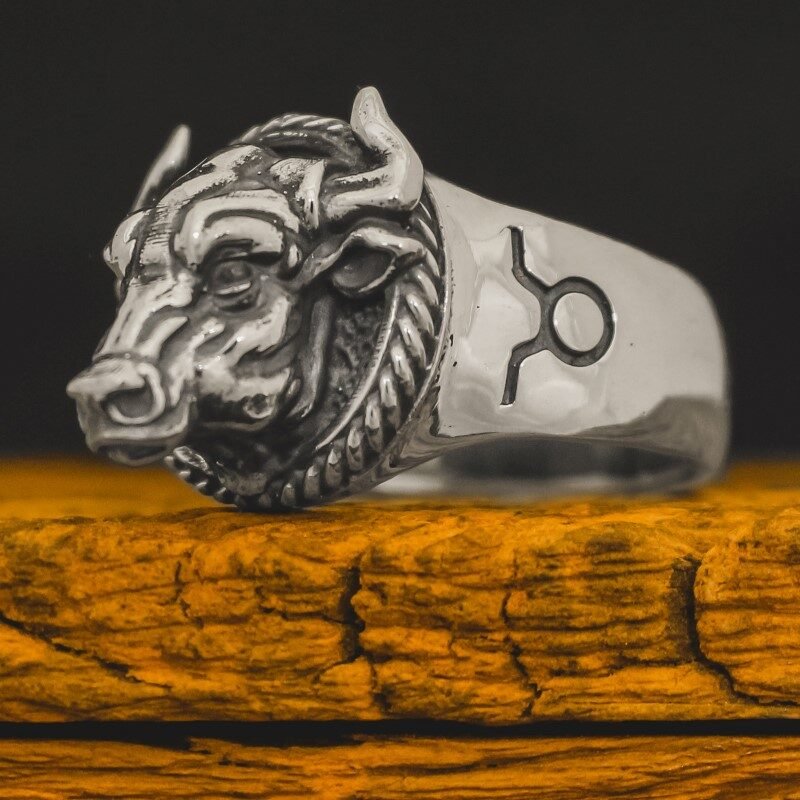 Anel Signo de Touro (Prata)