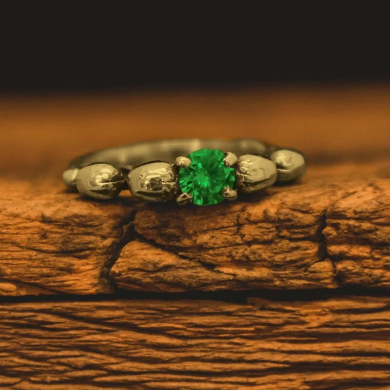 Solitário de Caveira - Skull (Ouro)