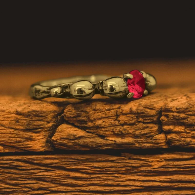 Solitário de Caveira - Skull (Ouro)