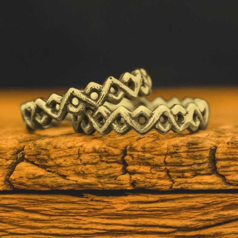 Par de Alianças Lace (Ouro)